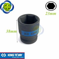 (ĐỦ SIZE) Tuýp 1/2 KINGTONY 4535 loại ngắn 6 cạnh màu đen