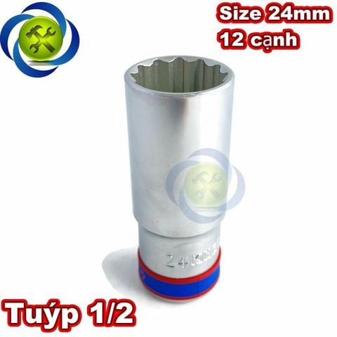(ĐỦ SIZE) Tuýp 1/2 KINGTONY 4230 loại 12 cạnh màu trắng dài 77mm