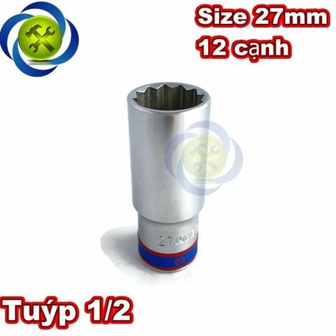 (ĐỦ SIZE) Tuýp 1/2 KINGTONY 4230 loại 12 cạnh màu trắng dài 77mm