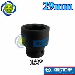 (ĐỦ SIZE) Tuýp 1/2 KINGTONY 4535 loại ngắn 6 cạnh màu đen