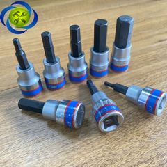 (ĐỦ SIZE) Tuýp lục giác Kingtony 3025 loại 3/8 trắng-đen