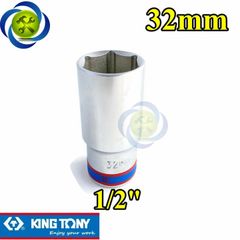 (ĐỦ SIZE) Tuýp  1/2 KINGTONY 4235 loại 6 cạnh màu trắng dài 77mm