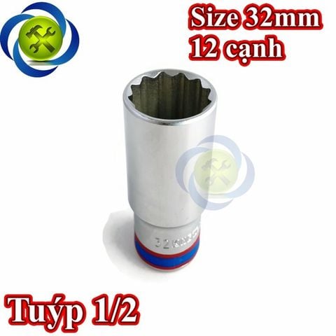 (ĐỦ SIZE) Tuýp 1/2 KINGTONY 4230 loại 12 cạnh màu trắng dài 77mm