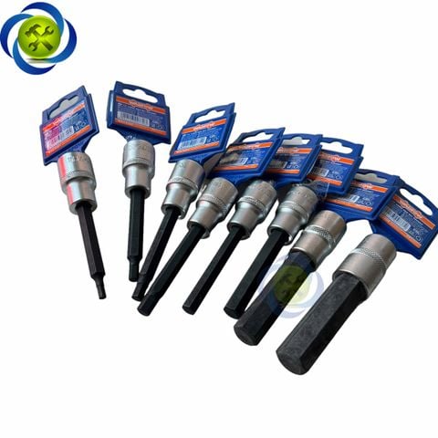 Đầu tuýp 1/2 ra đầu lục giác dài 100mm WADFOW WSC52XX các size (4-17mm)