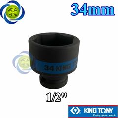 (ĐỦ SIZE) Tuýp 1/2 KINGTONY 4535 loại ngắn 6 cạnh màu đen