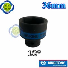 (ĐỦ SIZE) Tuýp 1/2 KINGTONY 4535 loại ngắn 6 cạnh màu đen