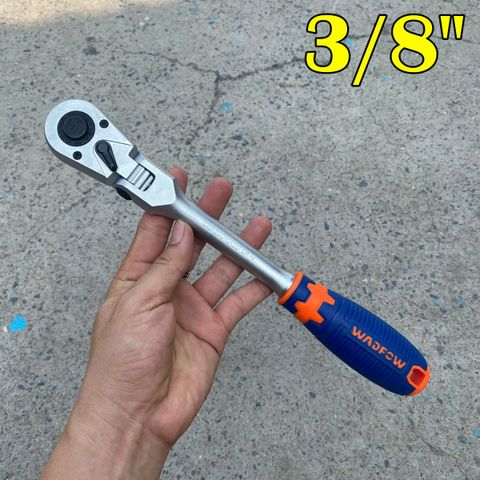 Cần siết tự động lắc léo (đầu xoay 180 độ) Wadfow WRW42xx các size 1/4 - 3/8 - 1/2 thép CR-V, 72 răng