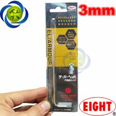 Lục giác nhật chữ L 3mm EIGHT TL-3 made in JAPAN chiều dài 126mm