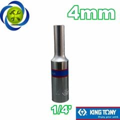 (ĐỦ SIZE) Tuýp trắng 6 cạnh Kingtony 2235 chuôi 1/4 dài 50mm (size lẻ từ 4-14mm)