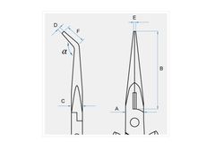 Kìm nhọn mũi cong điện tử Kingtony 6337-06 dài 150mm