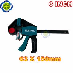 Kẹp gỗ nhanh Total hình chữ F nhiều kích thước 6-12-18 inch