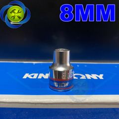 (ĐỦ SIZE) Tuýp trắng ngắn 12 cạnh Kingtony 3330xx chuôi 3/8 (size lẻ từ 6-24mm)