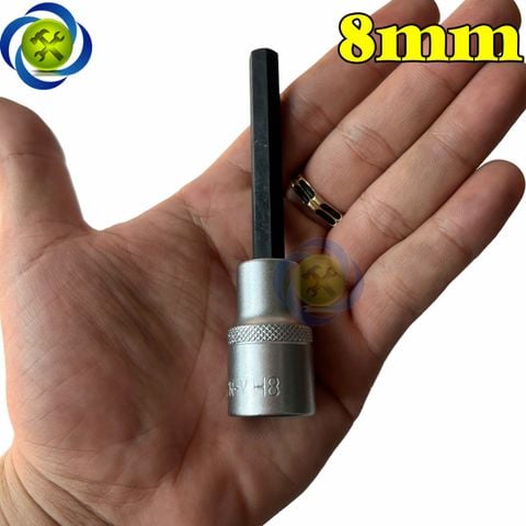 Đầu tuýp 1/2 ra đầu lục giác dài 100mm WADFOW WSC52XX các size (4-17mm)