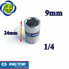 (ĐỦ SIZE) Tuýp 1/4 KINGTONY 2335 loại ngắn 6 cạnh màu trắng