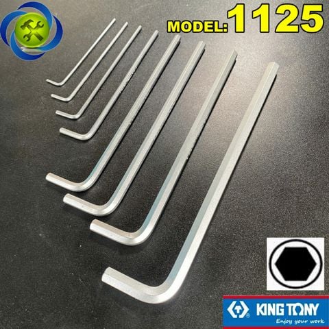 (ĐỦ SIZE) Lục giác chữ L Kingtony 1125xx loại 2 đầu bằng