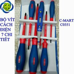 Bộ vít cách điện C-MART C0351 7 chi tiết