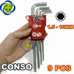 Bộ lục giác Conso WHBD0309 9 cây 1,5 - 10mm