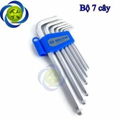 Bộ lục giác đầu bi ngắn Kingtony 20107MR01 có 7 cây