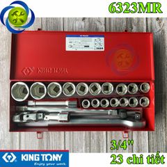 Bộ tuýp 3/4 Kingtony 6323MR 23 chi tiết