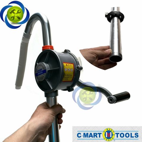 Cây bơm dầu quay tay C-Mart L0019-25 28Lmin (ống hút lắp ghép)
