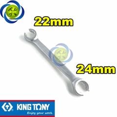 Cờ lê mở ống dầu 22mm -24mm Kingtony 19312224 loại hai đầu