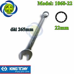 Cờ lê vòng miệng 22mm Kingtony 1060-22 dài 265mm