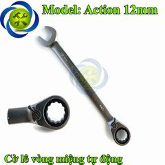 Cờ lê vòng miệng tự động Action 12mm có khóa gạt đảo chiều