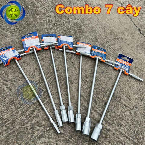 Tay vặn chữ T WADFOW WTH11XX các size từ 8 - 19mm kích thước tay cầm 185x300mm