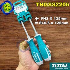 Bộ vít đóng 2 chi tiết Total THGSS2206 DẸP + BAKE