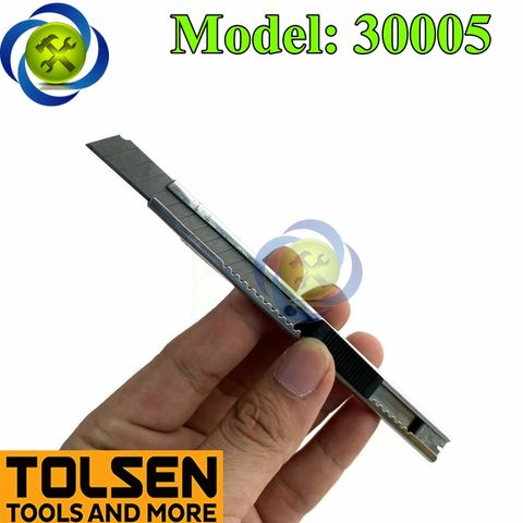 Dao rọc giấy Tolsen 30005 sử dụng lưỡi 9mm x 80mm