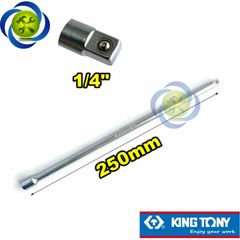 Đầu nối dài 1/4 Kingtony 2221-10 dài 250mm đầu vuông 6.35mm