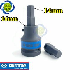 Đầu tuýp lục giác 14mm Kingtony (Mũi lục giác + tuýp 3/4)