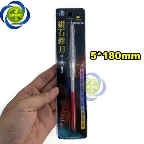 Dũa bán nguyệt Buddy BG0036 kích thước 5x180mm