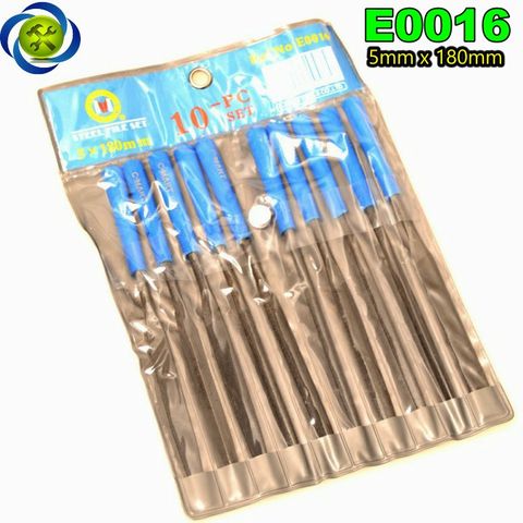 Dũa bộ 10 cây  C-MART E0016 5x180mm