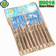 Dũa bộ 10 cây  C-MART E0016 5x180mm