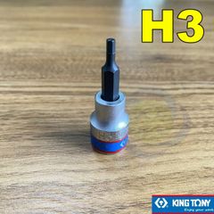 (ĐỦ SIZE) Tuýp lục giác Kingtony 3025 loại 3/8 trắng-đen
