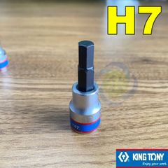 (ĐỦ SIZE) Tuýp lục giác Kingtony 3025 loại 3/8 trắng-đen