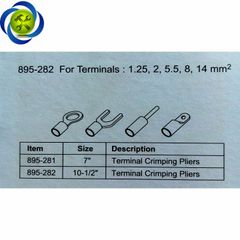 Kềm bấm cos Gestar 895-282 1.25mm-14mm