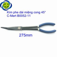 Kìm phe dài miệng cong 45° C-Mart B0052-11 275mm