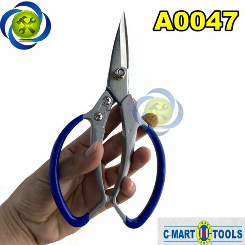 Kéo C-Mart A0047-8 cán nhôm bọc nhựa lưỡi kéo SK5