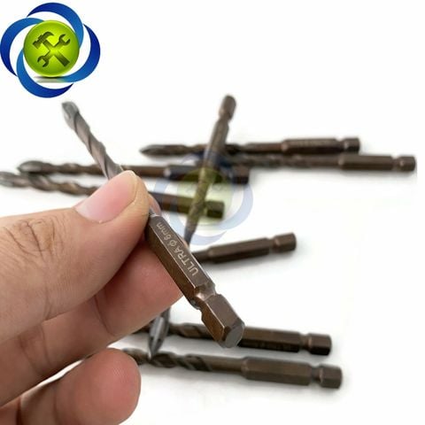 10 mũi khoan gạch men 6mm đuôi lục giác ULTRA-06 có 4 cạnh gạch-kính-thép