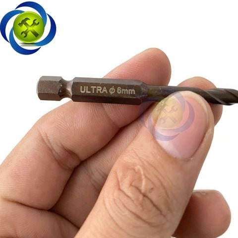 10 mũi khoan gạch men 6mm đuôi lục giác ULTRA-06 có 4 cạnh gạch-kính-thép