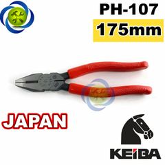 Kìm điện Keiba PH-107 Nhật Bản dài 175mm cán đỏ  (Japan)