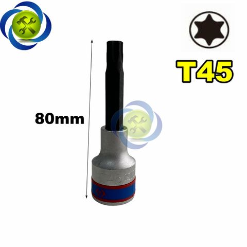 Tuýp sao 1/2 Kingtony 4033xx dài 80mm trắng đen có size T30-T50