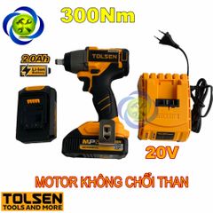 Máy siết Bulong dùng Pin 20V Tolsen 87258  (motor ko chổi than)