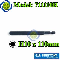 Mũi lục giác 10mm dài 110mm Kingtony 711110H (1 cây)