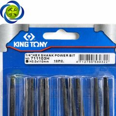 Mũi lục giác 3mm dài 110mm Kingtony 711103H (10 cây/vỉ)