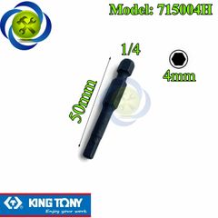 Mũi lục giác 4mm Kingtony 715004H kích thước 4mm X 50mm