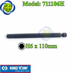 Mũi lục giác 6mm dài 110mm Kingtony 711106H