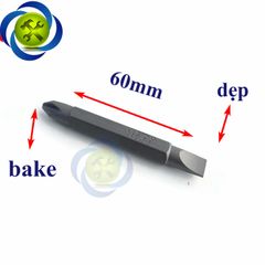 Mũi vít hai đầu dẹp + bake Kingtony 1360552P dài 60mm (10 cây/vỉ)